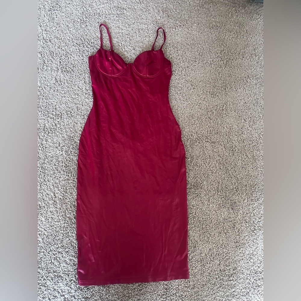 Preloved Elegant Red Slip Dress